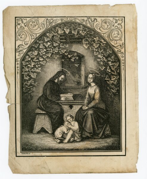 B. Rühling - Die Heilige Familie - o.J. - Stahlstich