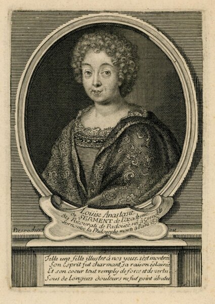unbekannt - Bildnis der Luise Anastasie Serment - 1692 - Kupferstich