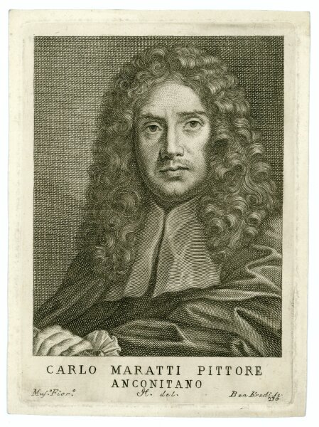 Benedetto Eredi - Bildnis des Malers Carlo Maratta - o.J. - Kupferstich