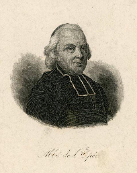 unbekannt - Bildnis des Abbé Charles-Michel de lEpée - o.J. - Stahlstich