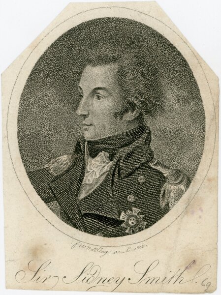 unbekannt - Bildnis des Sir Sidney Smith - 1802 - Lithografie