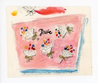 unbekannt - Skizze Blumenstrauß Bleistiftzeichnung...