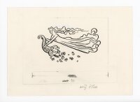 unbekannt - Skizze eines Engels mit Füllhorn - o.J....