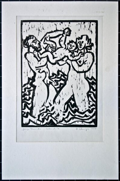 Kluriger - Junge Familie - 1977 - Druckgrafik