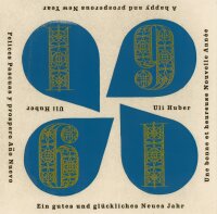 Uli Huber - Uli Huber Grußkarte Neujahr Druck...