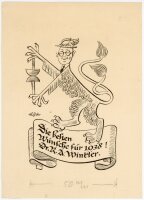 Uli Huber - Uli Huber Grußkarte Neujahr Karikatur...