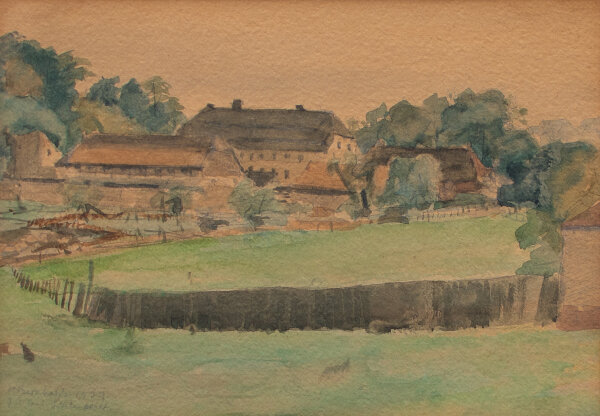 Helmut Bernhardt - Bauernhof - 1934 - Aquarell