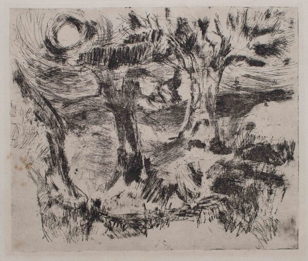 F. H. Menke - Landschaft - o.J. - Radierung