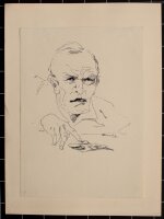 Albert Gehring - Männerbildnis mit Bargeld - Anfang...