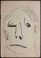 Jens Nielsen - Männerbildnis - o.J. - Tusche