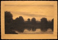 Axel Holm - Seelandschaft in Schweden - 1899 - Radierung