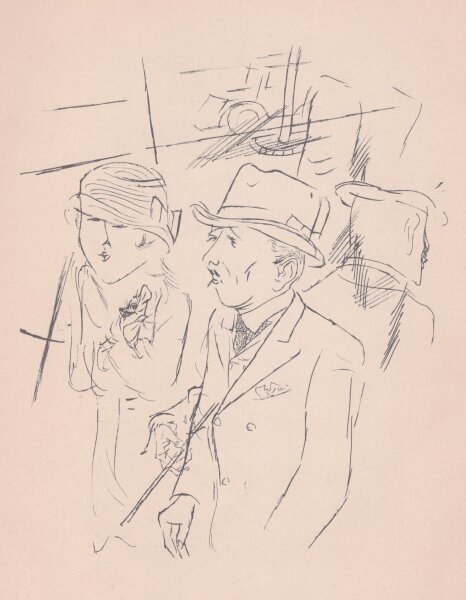 Georg Grosz - … wo gehen wir jetzt hin? .. - 1930 - Offsetdruck