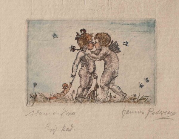 Hannes Petersen - Adam und Eva - o.J. - Radierung