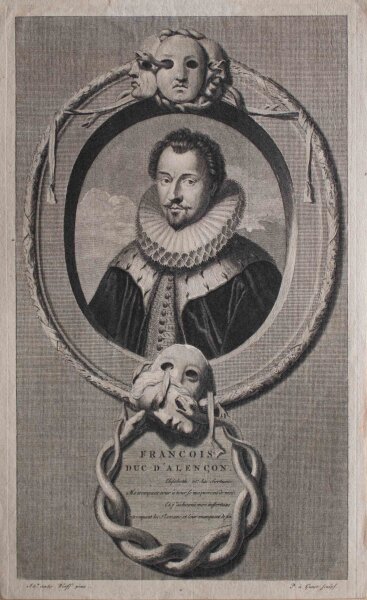 Pieter Stevensz. Van Gunst - Porträt Francois Duc dAlençon - 1697-1713 - Radierung
