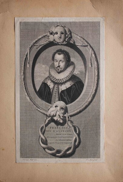 Pieter Stevensz. Van Gunst - Porträt Francois Duc dAlençon - 1697-1713 - Radierung