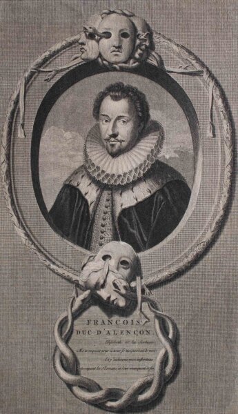 Pieter Stevensz. Van Gunst - Porträt Francois Duc dAlençon - 1697-1713 - Radierung