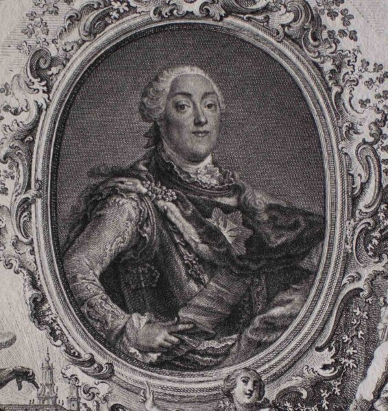 Johann Esaias Nilson - Porträt Friedrich Christian Leopold Johann Georg Franz Xaver von Sachsen - o.J. - Kupferstich
