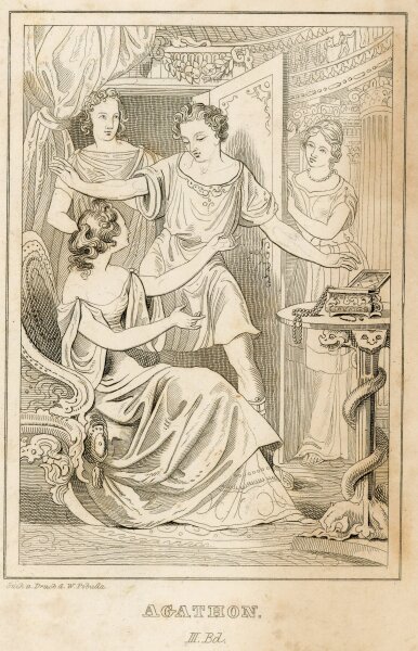 Wenzel Pobuda - Agathon - um 1820 - Kupferstich
