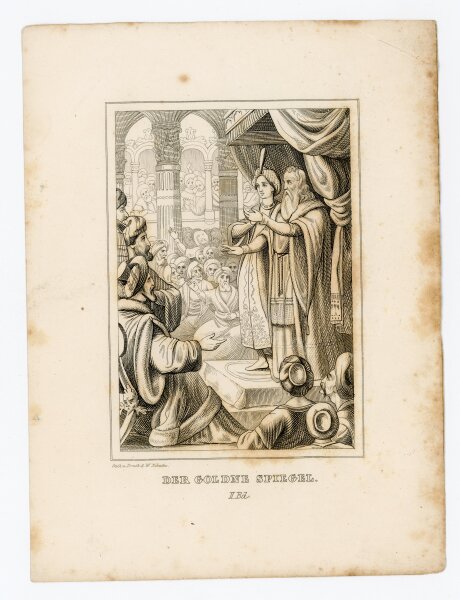 Wenzel Pobuda - Der goldne Spiegel - um 1820 - Kupferstich