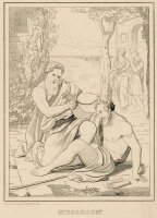 Wenzel Pobuda - Musarion - um 1820 - Kupferstich