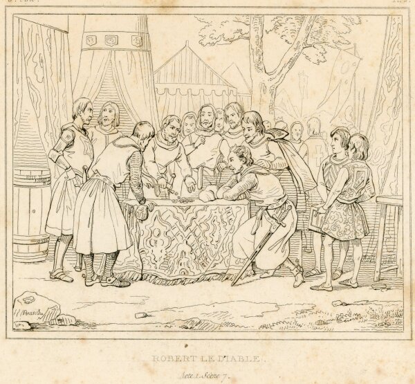 Pierre Antoine Branche - Robert le diable - um 1830 - Radierung