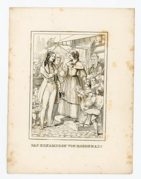 Wenzel Pobuda - Das Hexameron von Rosenhain - um 1820 - Kupferstich