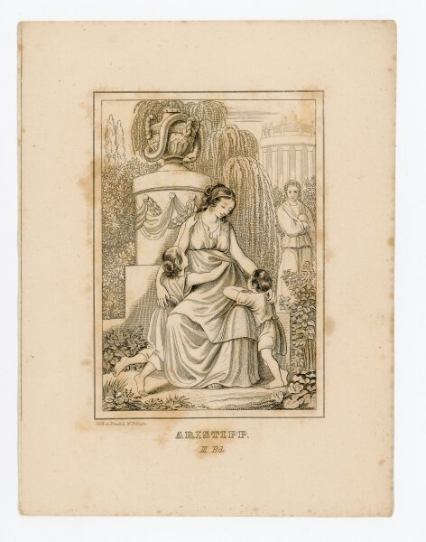 Wenzel Pobuda - Aristipp - um 1820 - Kupferstich