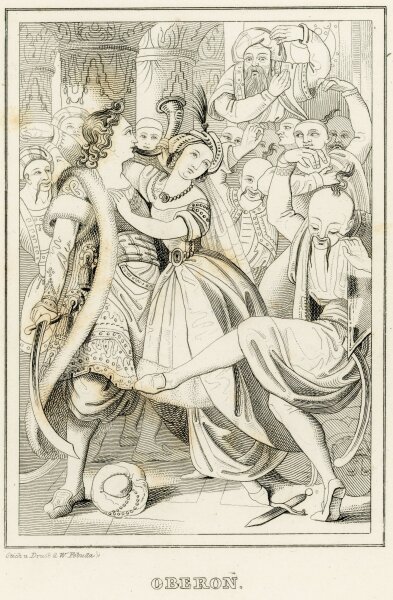 Wenzel Pobuda - Oberon - um 1820 - Kupferstich
