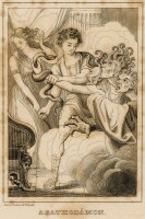 Wenzel Pobuda - Agathodämon - um 1820 - Kupferstich