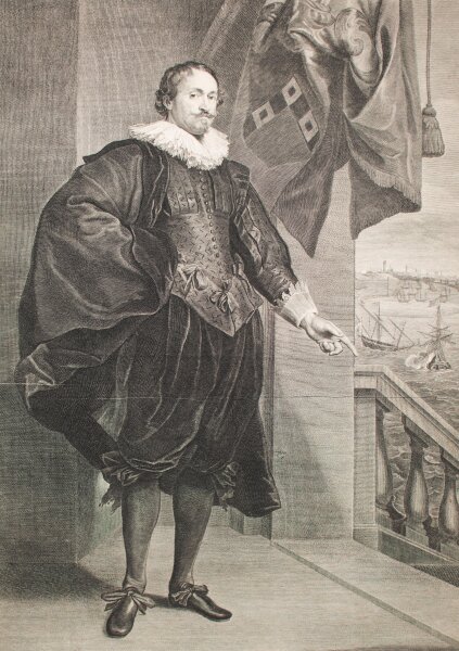 Cornelis Vermeulen - Porträt Nicolaus Vander Borcht - 1703 - Kupferstich