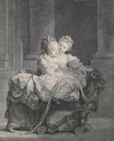 Gérard Vidal - Junge Schwestern - o.J. - Kupferstich