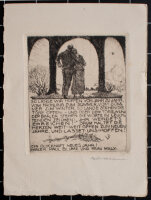 Paul Blume - Neujahrsgrafik - 1932 - Radierung