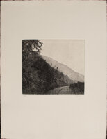 unbekannt - Berglandschaft - 1984 - Radierung