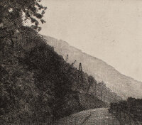 unbekannt - Berglandschaft - 1984 - Radierung