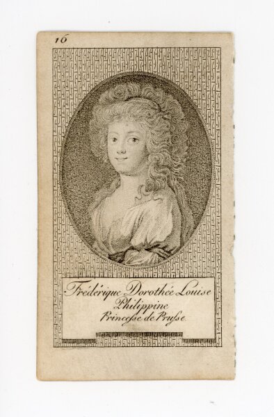 Meno Haas - Frédérique Dorothée Louise Philippine Princesse de Prusse - o.J. - Kupferstich