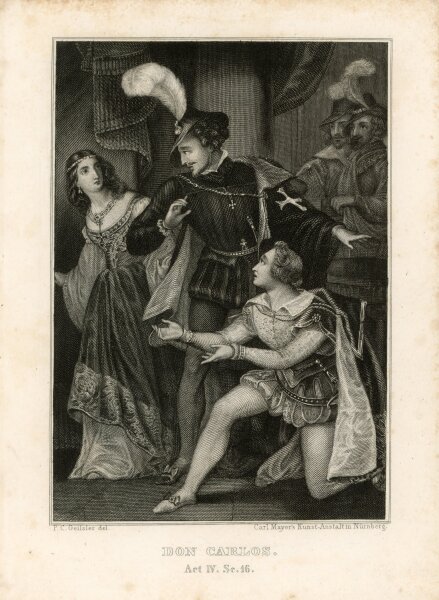 Peter Carl Geissler - Don Carlos Act IV. Sc. 16. - o.J. - Stahlstich
