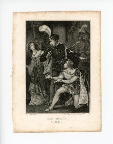 Peter Carl Geissler - Don Carlos Act IV. Sc. 16. - o.J. - Stahlstich