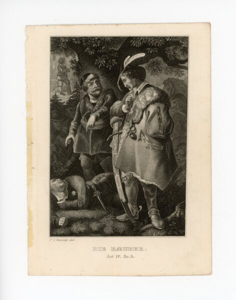 Peter Carl Geissler - Die Raeuber - o.J. - Stahlstich