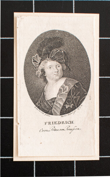 Meno Haas - Porträt Friedrich Kronprinz von Preußen - 1792 - Radierung