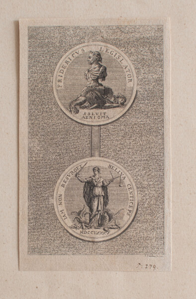 Christian Darchow - Medaille Fridericus Legislator - 1786 - Kupferstich
