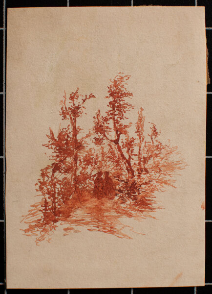 unbekannt - Kleine Landschaft - o.J. - Tusche