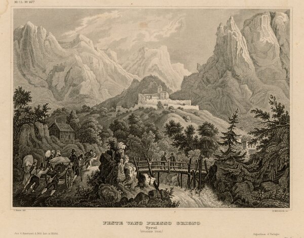 Bernhard Metzeroth - Feste vanno presso grigno - o.J. - Stahlstich