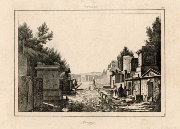 unbekannt - Pompeji - o.J. - Stahlstich