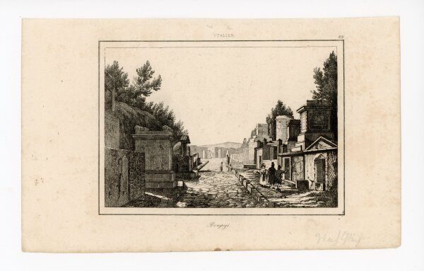 unbekannt - Pompeji - o.J. - Stahlstich