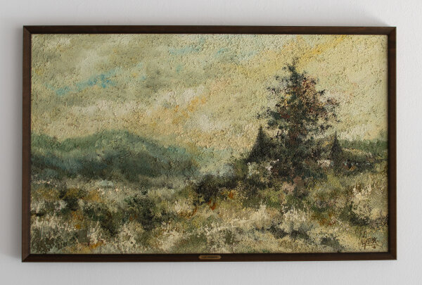 Nis Jessen - Landschaft auf Bornholm - 1981 - Öl und Sand