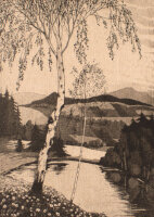 Unleserlich signiert - Parklandschaft - 20. Jahrhundert -...