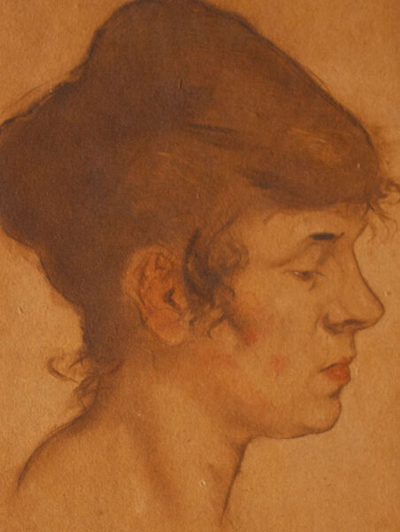 Unbekannt - Frauenporträt - um 1900 - Radierung