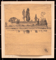 CA" - Kircheninsel - 20. Jahrhundert - Zeichnung"