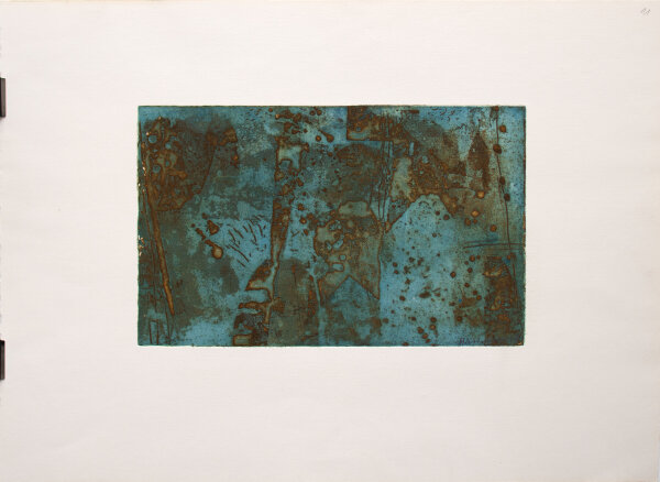 Unleserlich signiert - Flüssigkeit - 1984 - Radierung