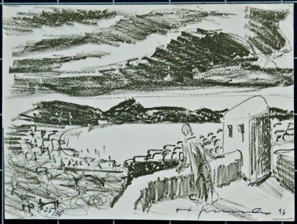 Horst Zimmermann - St. Tropez, Frankreich - 1996 - Lithografie